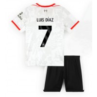 Liverpool Luis Diaz #7 Tredjedraktsett Barn 2024-25 Kortermet (+ Korte bukser)